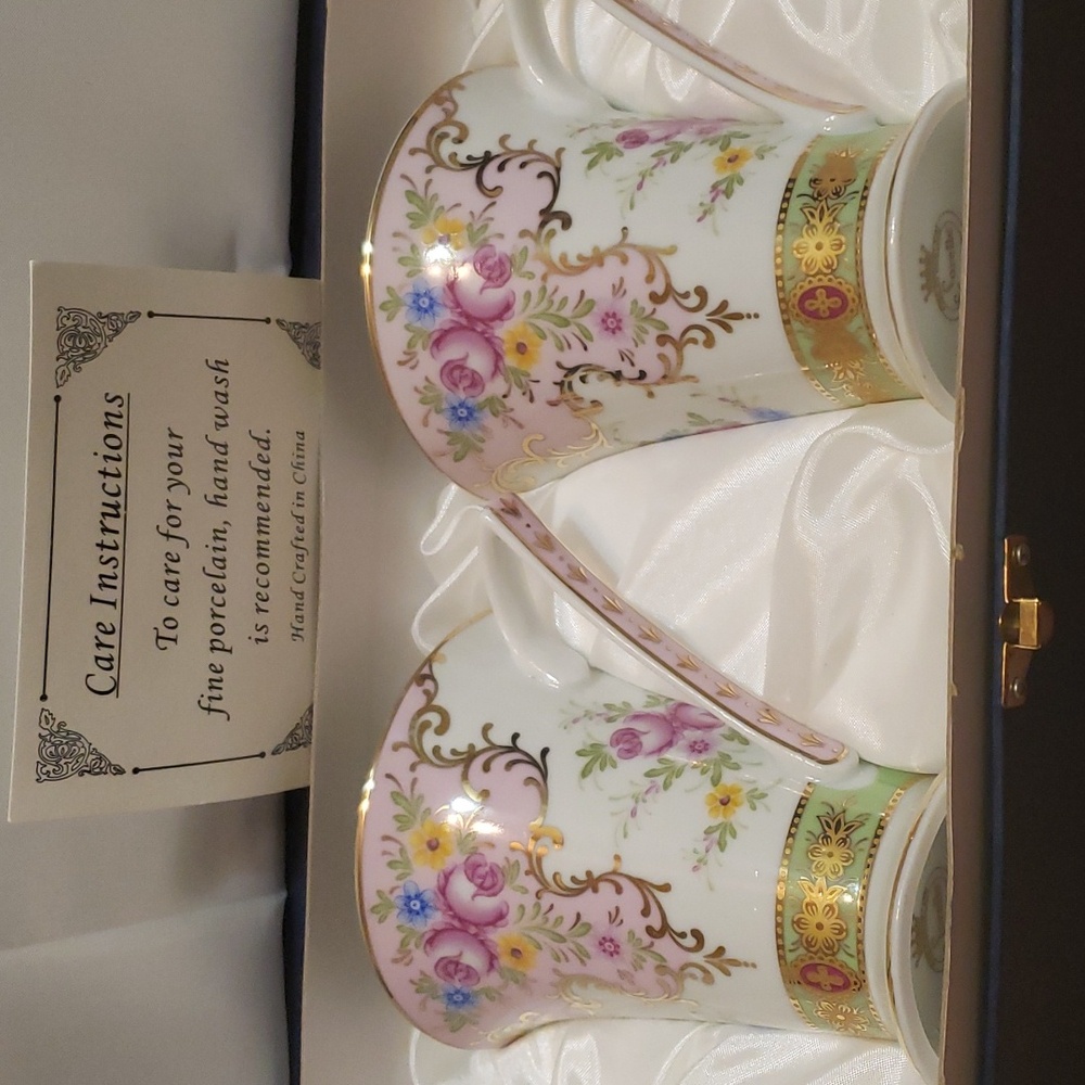 Fine porcelain tea cups
